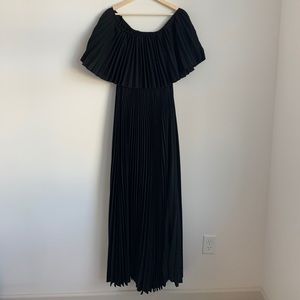 Strapless Black Maxi Dress
